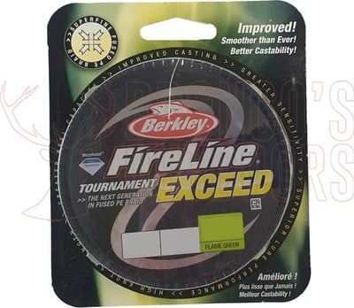 Berkley Fireline Exceed Braid Fishing Line 300m Flame Green