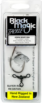 Black Magic John Dory Rig 7/0 Livebait Hook 80lb Tough Trace