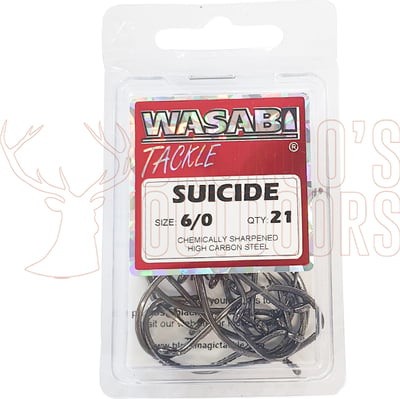 Black Magic Wasabi Suicide Hooks Black Eco Pack