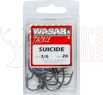 Black Magic Wasabi Suicide Hooks Black Eco Pack