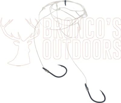Bronco's Pre-Made Dropper Rig 2x 6/0 Hooks 80 Lb 1 Pack