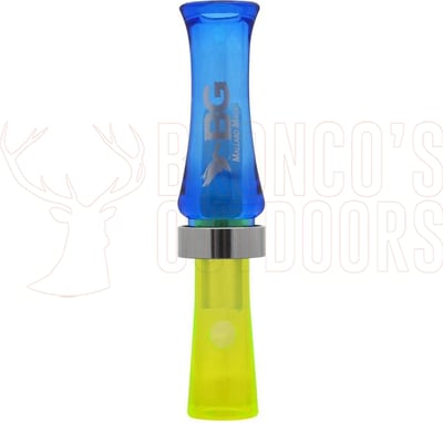 Buck Gardner Mallard Magic Double Reed Duck Call Blue/Fluro-Green