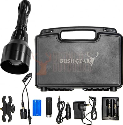 Bushgear BG-600Z Red LED Zoomable Flashlight Full Kit