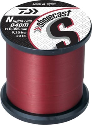 Daiwa Shorecast Monofilament Line Red 1/4lb
