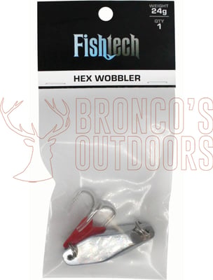 Fishtech Hex Wobbler Lure Silver 24gm