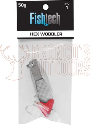 Fishtech Hex Wobbler Lure Silver 24gm