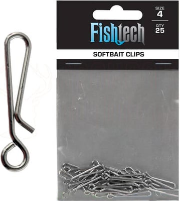 Fishtech Softbait Clips 25 Count