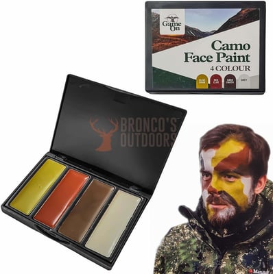 Game on Camo Face Paint 4 Colour