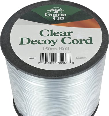 Game on Decoy Cord Bulk Roll 150m Clear