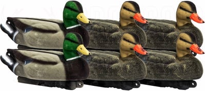 Game on Mallard Flocked Magnum Decoy 6 Pack 20"