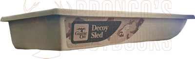 Game on Tan Decoy Sled with Rope