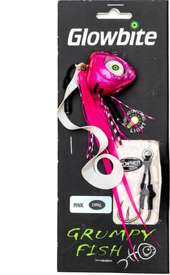 Glowbite Grumpy Squid Fishing Lure 80gm or 100gm