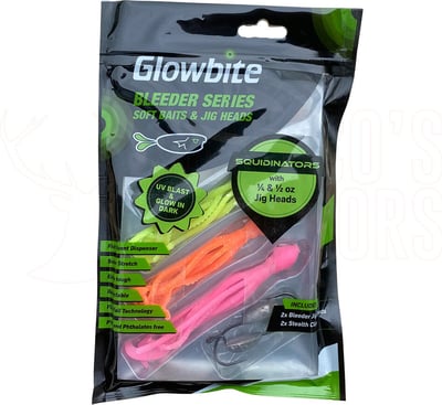 Glowbite Squidinator Softbaits