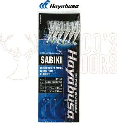 Hayabusa EX134 Real Scale Flasher UV Plus Sabiki #18