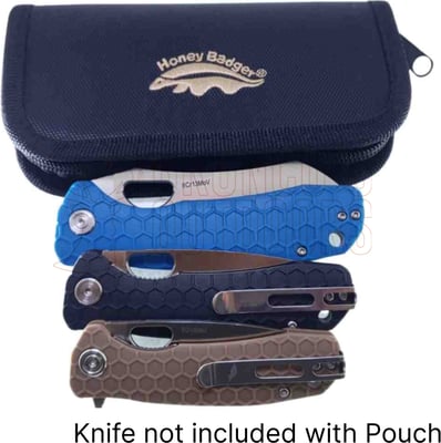Honey Badger Nylon Zipper Pouch Black