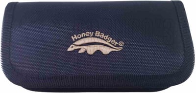 Honey Badger Nylon Zipper Pouch Black