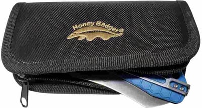 Honey Badger Nylon Zipper Pouch Black