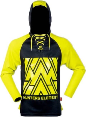 Hunters Element Tradie Summer Long Sleeve Hoodie Fluro Yellow 2XL