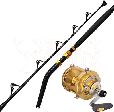 Kilwell EG 592 24-37kg Rollered Double Bent Butt Game Rod + Tica 80WTS 2 Speed Reel