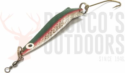 Kilwell Toby Fishing Lure Single Hook Green/Red/Silver
