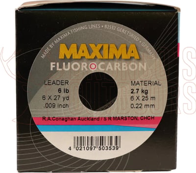 Maxima Fluorocarbon Leader 15lb - 25m