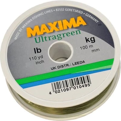 Maxima Ultragreen Monofilament Fishing Line 100m (110yd)