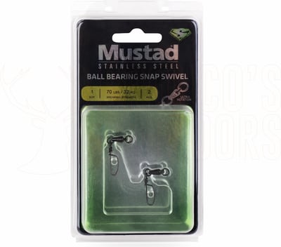 Mustad Ball Bearing Swivel with Tournament Snap