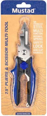 Mustad MTP-075-MPS Plier & Scissor Multi Tool 7.5"