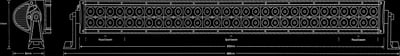 Night Saber Curved LED Light Bar 800mm 14,400 Lumens