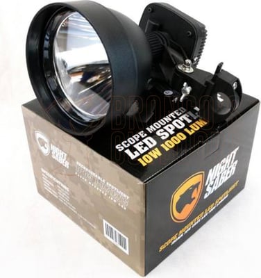 Night Saber Scope Mounted LED Spotlight 150mm 1200 Lumens Rechargeable
