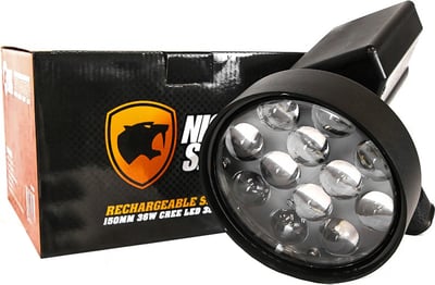 Night Saber Spotlight 150mm 36W LED 3500 Lumens Rechargeable Handheld