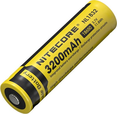 Nitecore 18650 Li-Ion Rechargeable Battery 3100mAh Flat Top