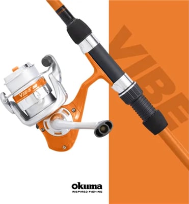 Okuma Vibe Kids Spinning Rod and Reel Combo 6'0" 2 Piece 25 Reel