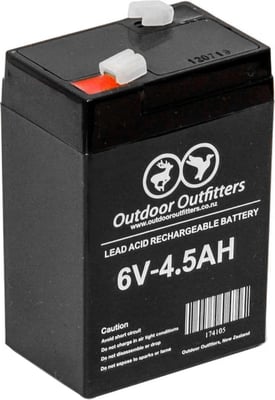 Outdoor Outfitters Rechargeable Battery 6V 4.5AH