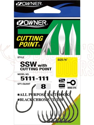 Owner 5115 Octopus Cutting Point Hook 3/0