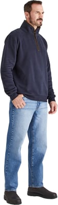 Ridgeline Brancaster 1/4 Zip Top Navy