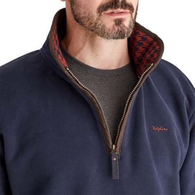 Ridgeline Brancaster 1/4 Zip Top Navy