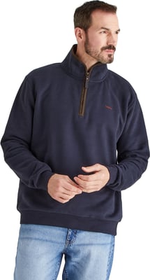 Ridgeline Brancaster 1/4 Zip Top Navy