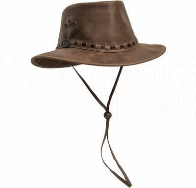 Selke 108 Stressed Leather Hat Rustic Brown