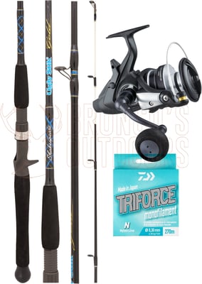 Shakespeare Ugly Stik Gold Spin Rod 5' 8-12kg + Daiwa Free Swimmer BR 5000 Spinning Reel + Nylon Line