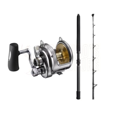 Shimano Status Bluewater 5'6" 24-37kg Roller Tip Bent Butt + Talica 25 50II 2-Speed