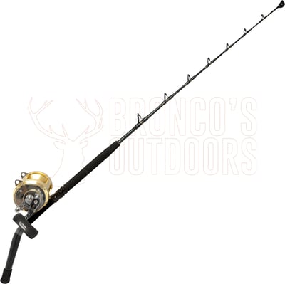 Shimano Status Bluewater Game Rod 5'6" 24-37kg Bent Butt Roller Tip + Shimano Tiagra 80W Reel