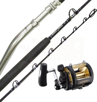 Shimano Status Bluewater Game Rod 5'6" 37kg Bent Butt Non Roller Tip + Shimano TLD50LRS Fishing Reel