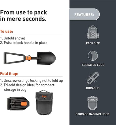 SOL Packable Field Shovel