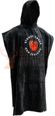 Stoney Creek Adults Towel Hoodie Black