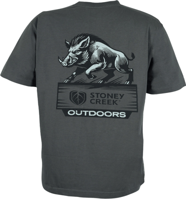 Stoney Creek Pig Tee Grey