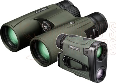 Vortex Viper HD 10x42 Binoculars + Vortex Viper HD 3000 Laser Rangefinder 7x25mm