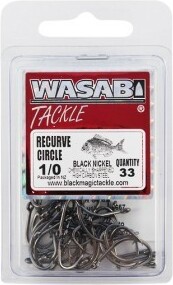 Wasabi Recurve Circle Hooks Medium Pack