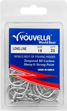 Youvella Longline 18R Hooks 25 Package